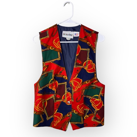 Vintage Equestrian Vest - Picture 1 of 5